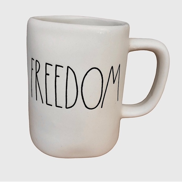 Rae Dunn By Magenta Ceramic Artisan Collection FREEDOM Coffee Tea Mug 16 Oz - Picture 2 of 9